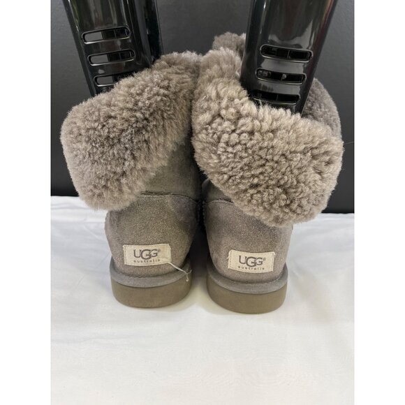 Ugg Australia Women's Grey Leather Shoes/Boots Size 9 SKU 5678 - Picture 4 of 9